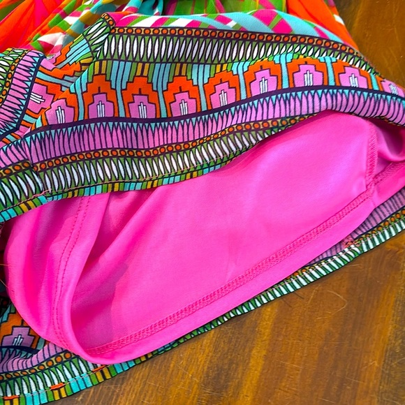 WHITE BIRCH BOUTIQUE ROMPER FLIRTY TROPICAL LOOSE FITTING TOP ELASTIC WAIST L - Picture 14 of 15